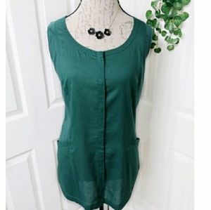 Coldwater Creek Evergreen Cotton Top Size XL 18